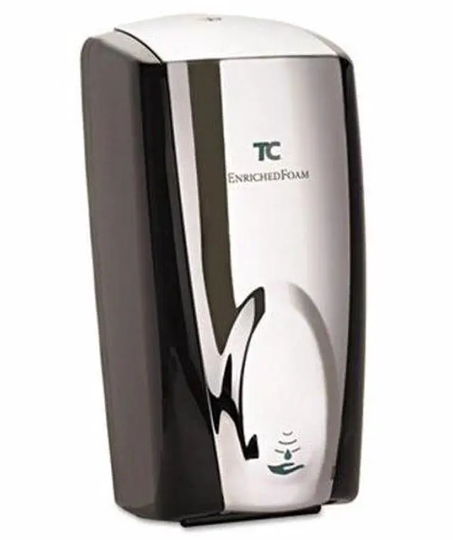 Alt view image 3 of 5 - Autofoam Soap Dispenser, 1100 mL, Black/Chrome