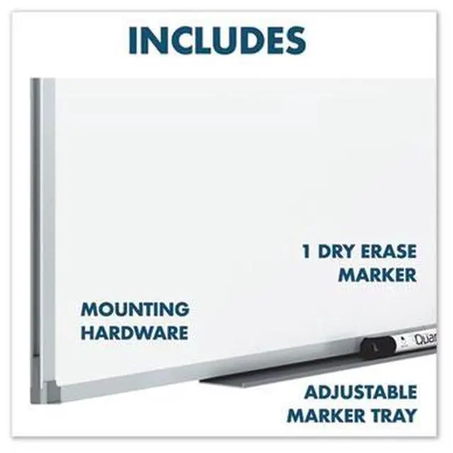 Alt view image 4 of 10 - Dry Erase Board, Melamine Surface, 48 X 36, Aluminum Frame