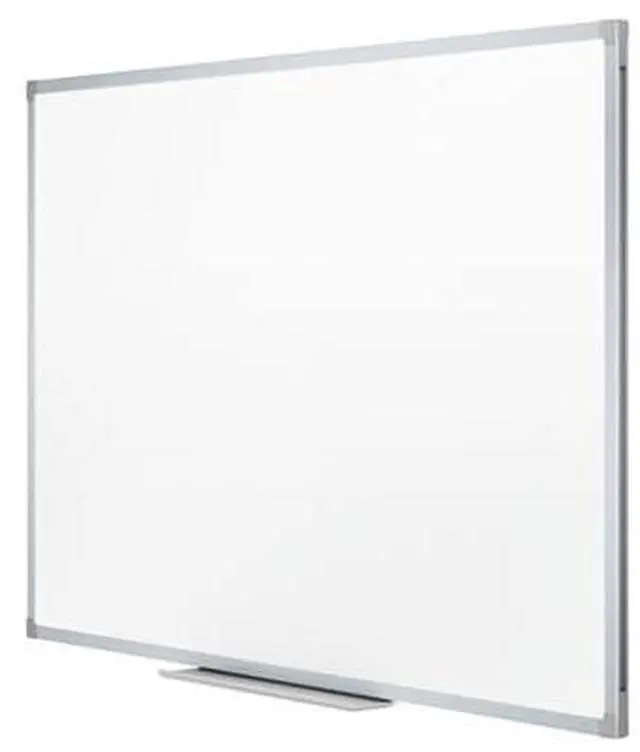 Alt view image 9 of 10 - Dry Erase Board, Melamine Surface, 48 X 36, Aluminum Frame