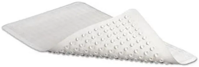 Alt view image 8 of 8 - Rubbermaid 1982726 Safti-Grip Latex-Free Vinyl Bath Mat, 16 X 28, White