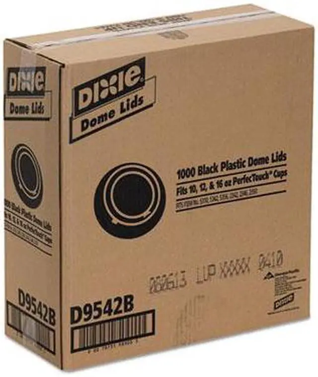 Alt view image 4 of 6 - Lid for 12 to 20 oz. Hot Cup, Dome, Sip Through, Black, Pk1000 DIXIE D9542B