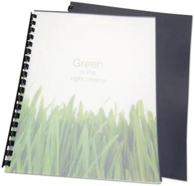 Alt view image 8 of 12 - 100% Recycled Poly Binding Cover, 11 x 8 1/2, Black, 25/Pack 25818