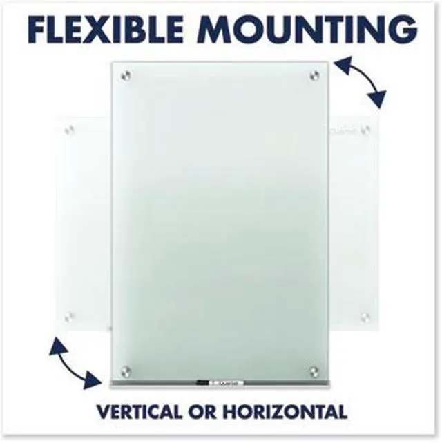 Alt view image 13 of 16 - Quartet Infinity Dry-Erase Whiteboard - 96" (8 ft) Width x 48" (4 ft) Height - Frost Tempered Glass Surface - Horizontal/Vertical - G9648F
