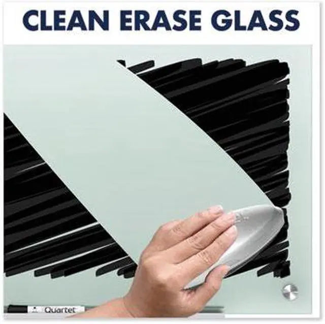 Alt view image 15 of 16 - Quartet Infinity Dry-Erase Whiteboard - 96" (8 ft) Width x 48" (4 ft) Height - Frost Tempered Glass Surface - Horizontal/Vertical - G9648F