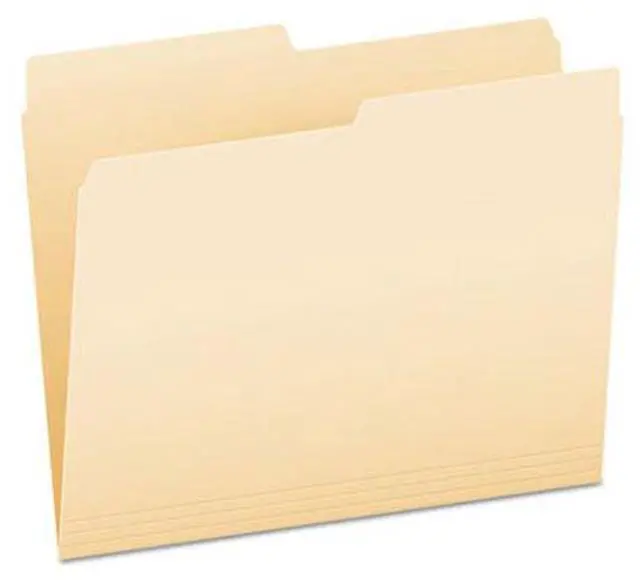 Alt view image 4 of 11 - Pendaflex Essentials File Folders 1/2 Cut Top Tab Letter Manila 100/Box 75212