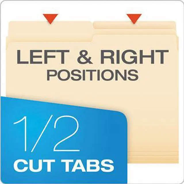 Alt view image 5 of 11 - Pendaflex Essentials File Folders 1/2 Cut Top Tab Letter Manila 100/Box 75212