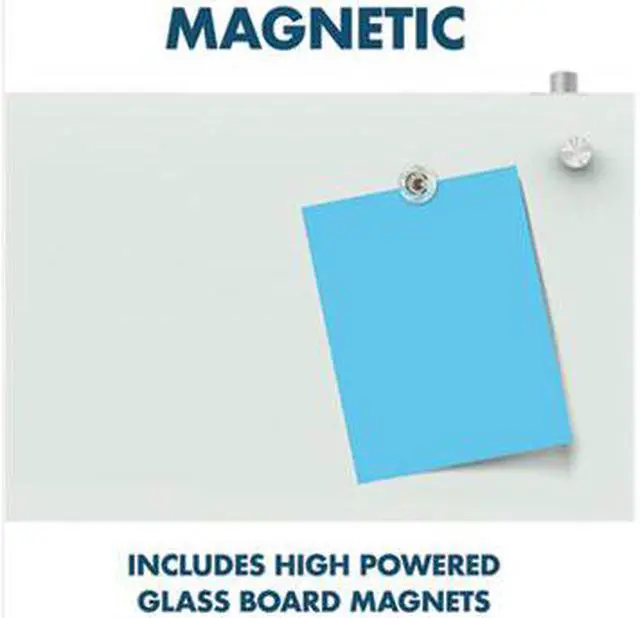 Alt view image 7 of 12 - Quartet Infinity PDEC1830 Magnetic Glass Dry-Erase Cubicle Board, White Surface, Frameless, 30”W x 18”H