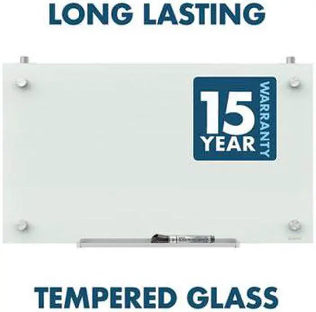 Alt view image 10 of 12 - Quartet Infinity PDEC1830 Magnetic Glass Dry-Erase Cubicle Board, White Surface, Frameless, 30”W x 18”H