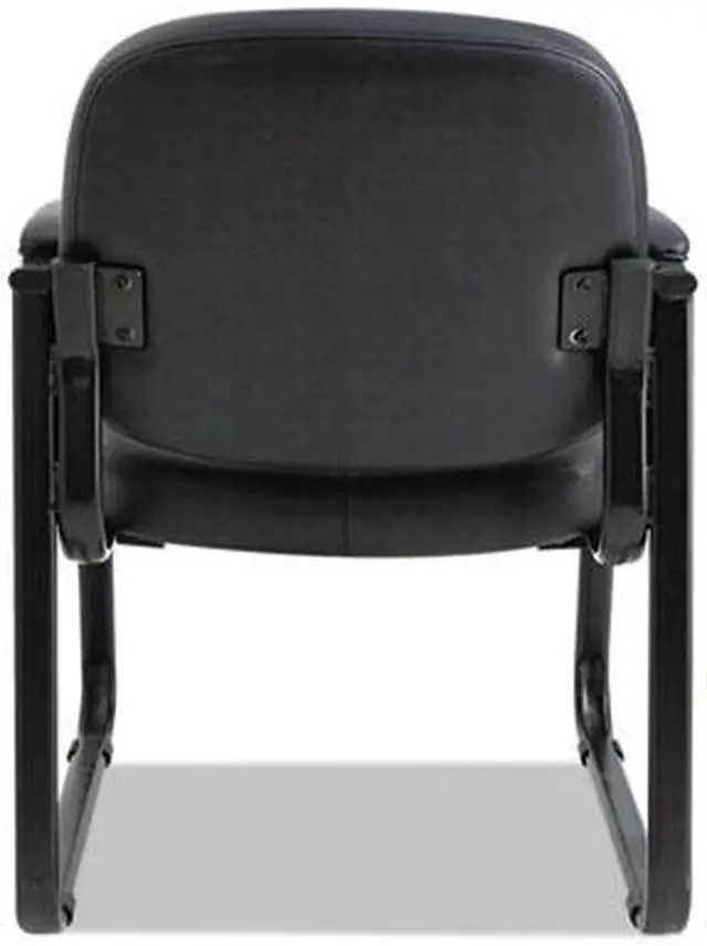 Alt view image 14 of 20 - Alera Genaro Series Sled Base Guest Chair Black Vinyl RL43C16