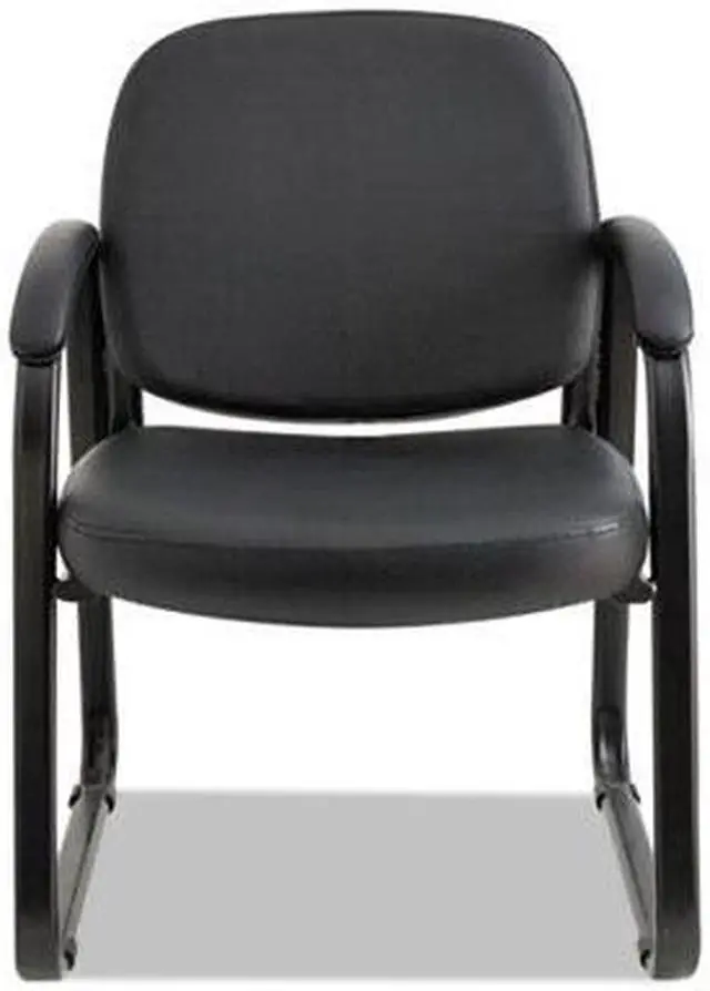 Alt view image 17 of 20 - Alera Genaro Series Sled Base Guest Chair Black Vinyl RL43C16