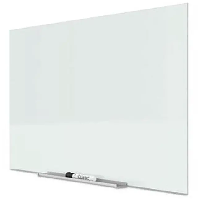 Alt view image 20 of 20 - Quartet InvisaMount Magnetic Glass Marker Board Frameless 85" x 48" White Surface G8548IMW
