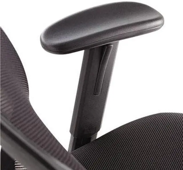 Alt view image 8 of 18 - Oif Swivel/Tilt Mesh Task Chair Height Adjustable T-Bar Arms Black/Chrome MT4818