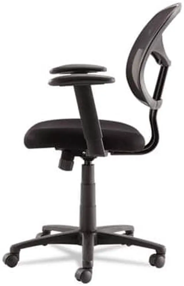 Alt view image 11 of 18 - Oif Swivel/Tilt Mesh Task Chair Height Adjustable T-Bar Arms Black/Chrome MT4818