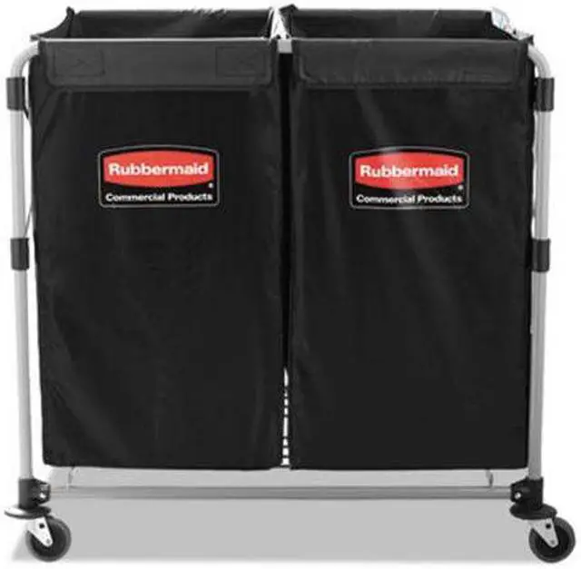 Alt view image 11 of 11 - Rubbermaid Commercial Collapsible X-Cart Steel 2 to 4 Bushel Cart 24 1/10w x 35