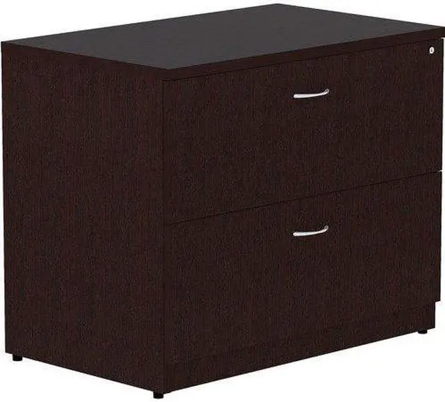 Main image of Lorell 18223 Essentials Espresso Laminate Lateral File - 2-Drawer