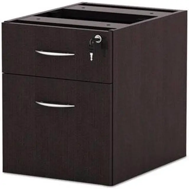 Alt view image 9 of 15 - Alera - VA552222ES - Alera Valencia Series 3/4 Box/File Pedestal, 15 5/8w x 20 1/2d x 19 1/4h, Espresso