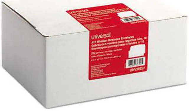 Alt view image 6 of 9 - UNIVERSAL Window Business Envelope #10 4 1/8 x 9 1/2 250/Box 36322