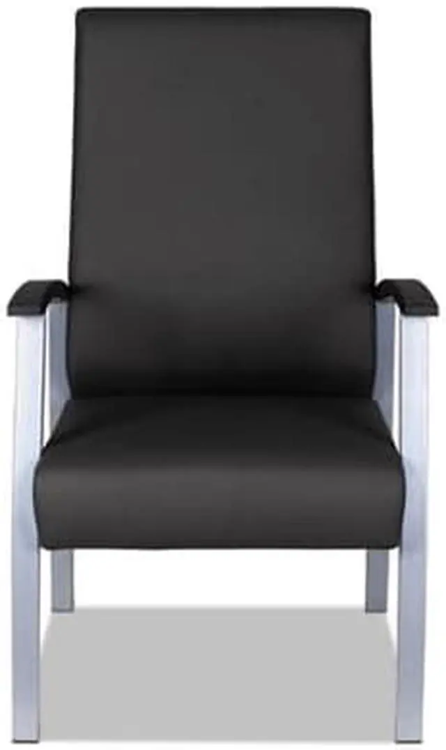 Alt view image 10 of 16 - Alera metaLounge Series High-Back Guest Chair 21.85" x 23.62" x 17.71" Black ML2419