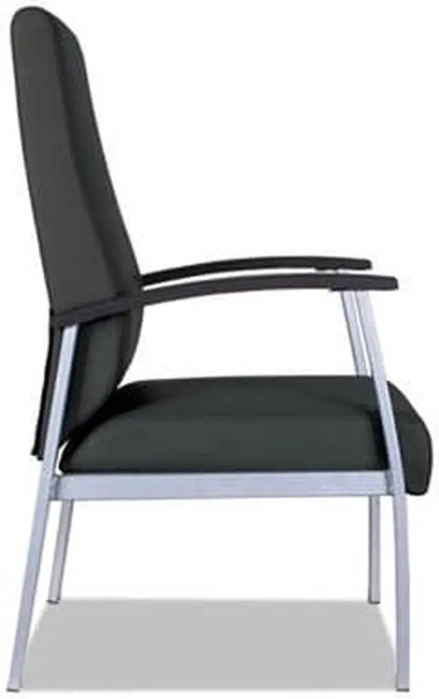 Alt view image 11 of 16 - Alera metaLounge Series High-Back Guest Chair 21.85" x 23.62" x 17.71" Black ML2419