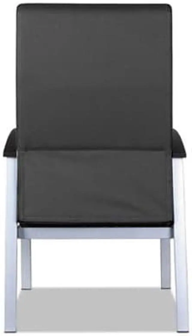 Alt view image 12 of 16 - Alera metaLounge Series High-Back Guest Chair 21.85" x 23.62" x 17.71" Black ML2419
