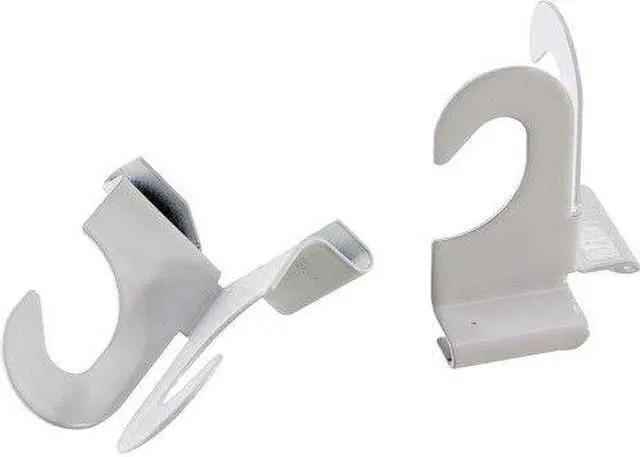 Alt view image 10 of 10 - Baumgartens Suspended Ceiling Hooks, 2" Long, 2/PK, White 54510