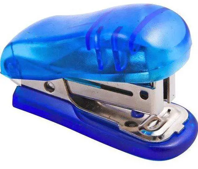 Alt view image 12 of 13 - Baumgartens Mini Stapler, Plastic, Translucent Assorted 26510