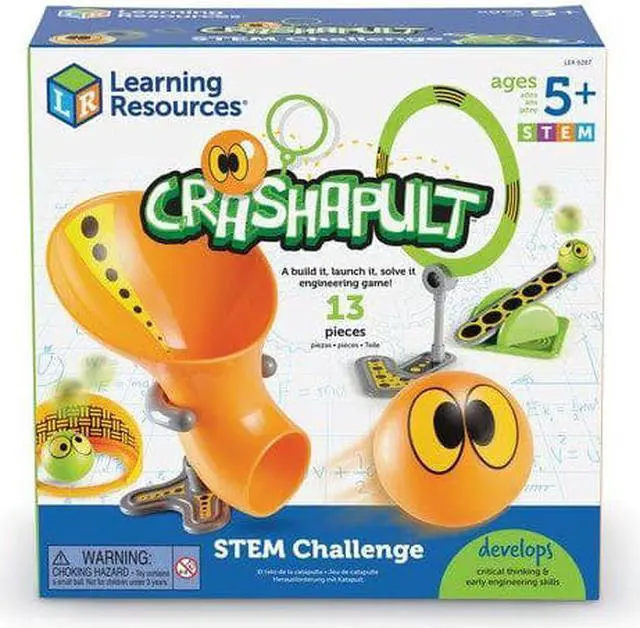 Alt view image 5 of 5 - Learning Resources Activity Set Crashapult 10"Wx10"Lx4-3/5"H Multi LER9287