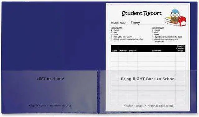 Alt view image 15 of 19 - C-Line Classroom Connector Folders 9"x11-3/4" 25/BX Blue 32005