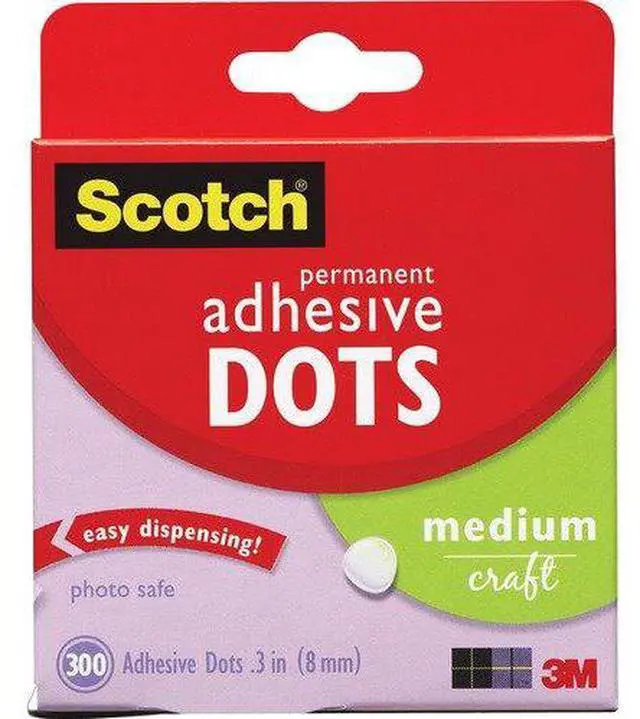 Alt view image 15 of 18 - 3M 010300M 300-Pack Adhesive Dots, Medium