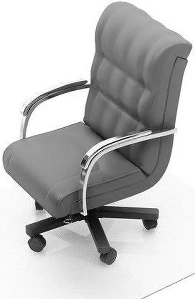 Alt view image 3 of 3 - Floortex FCECO124860E Chair Mat, ECOEVO, For Hard Floors, 48" x 60"