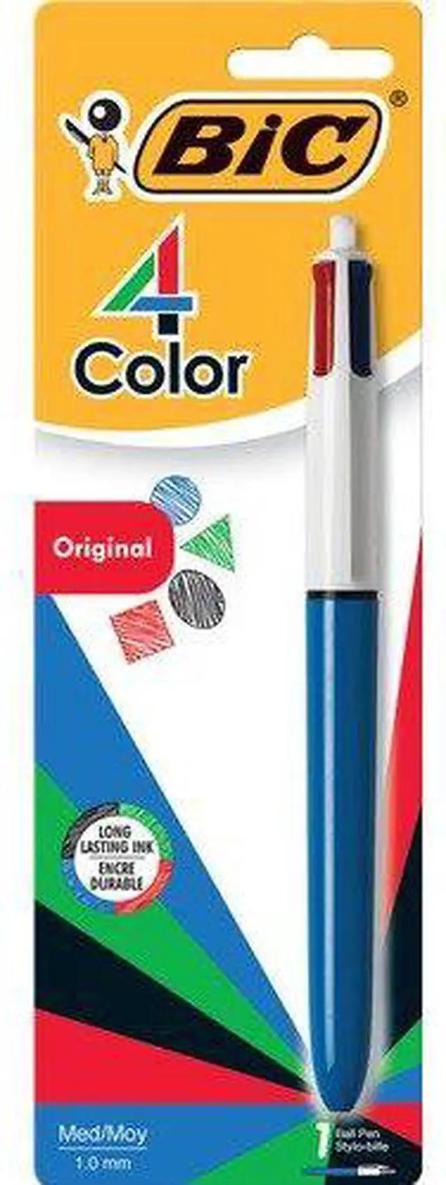 Alt view image 14 of 17 - BIC MMXP11C 4-Color Retractable Pen Fine, Medium Pen Point Type - Multi, Black, Red, Green Ink - 1 Pack