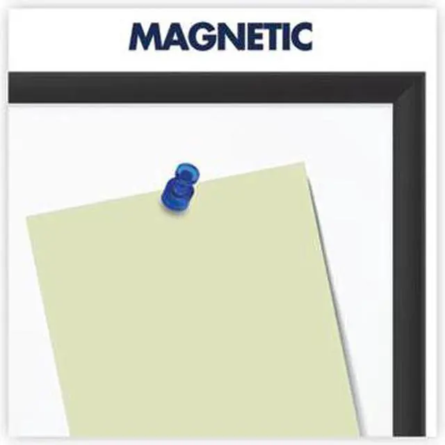 Alt view image 10 of 12 - Classic Magnetic Whiteboard, 96 X 48, Black Aluminum Frame