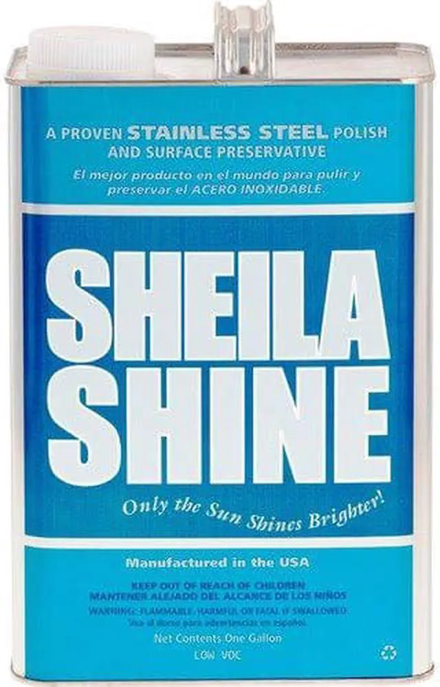 Alt view image 2 of 4 - Sheila Shine Stainless Steel Cleaner & Polish 1 gal Can 4/Carton SSCA128