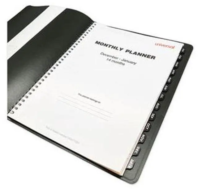 Alt view image 16 of 16 - Universal Monthly Planner 11 x 8 Black 2022 71001