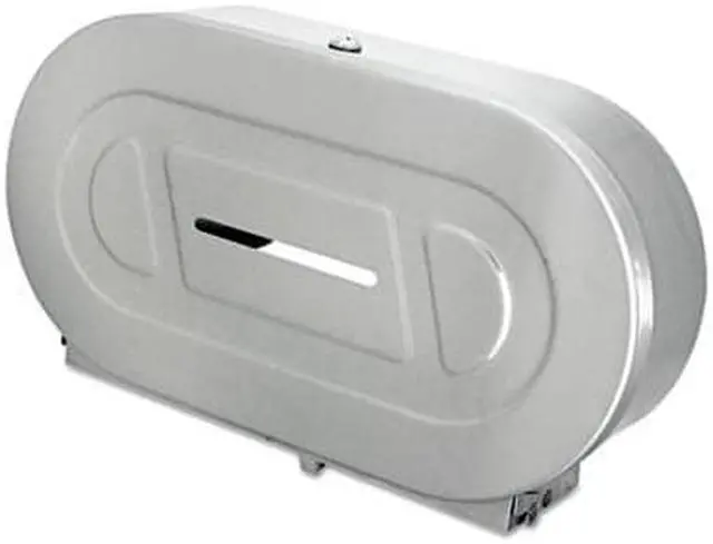 Alt view image 6 of 15 - Bobrick Toilet Tissue 2 Roll Dispenser Stainless Steel Jumbo 2892