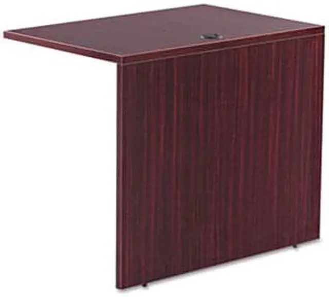 Alt view image 8 of 9 - Alera Valencia Series Reversible Return/Bridge Shell, 35w x 23 5/8d, Mahogany