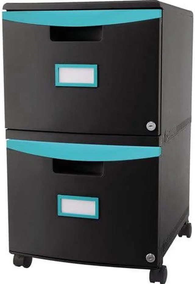 Alt view image 5 of 11 - Storex 2-drawer Mobile File Cabinet