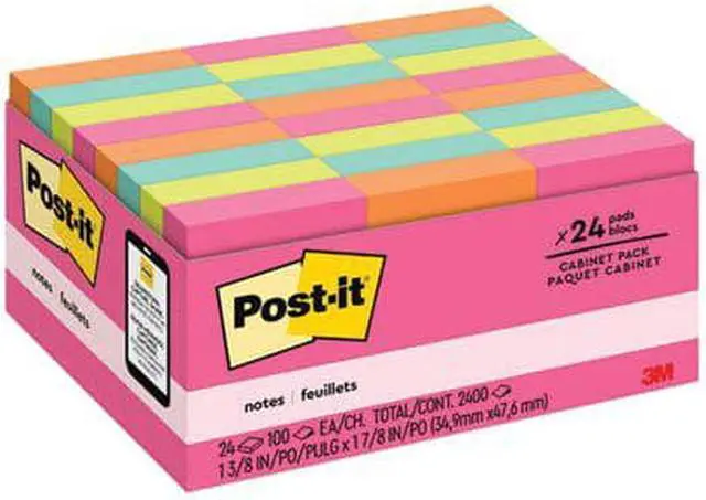 Alt view image 5 of 7 - Post-It Notes Pad,Mini Cape Town,24,Ast 65324ANVAD