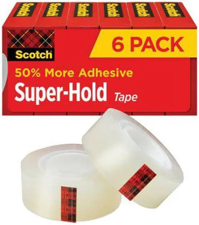 Alt view image 4 of 10 - Scotch Super-Hold Tape 3/4" x 27.77 yds. 6 Rolls/Pack (700K6) 24364768