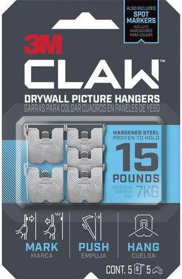 Alt view image 6 of 18 - 3M™ Hook,Claw Pic Hangr,Ss 3PH15M5ES