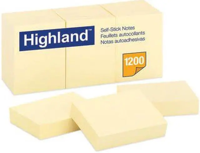 Alt view image 5 of 8 - 3M COMPANY MMM6539YW NOTES HIGHLAND YELLOW 1.5 INCH X 2 INCH