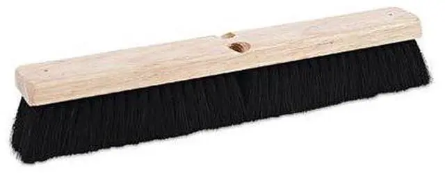 Alt view image 7 of 18 - Boardwalk Floor Brush Head 2 1/2" Black Tampico Fiber 18" 20218