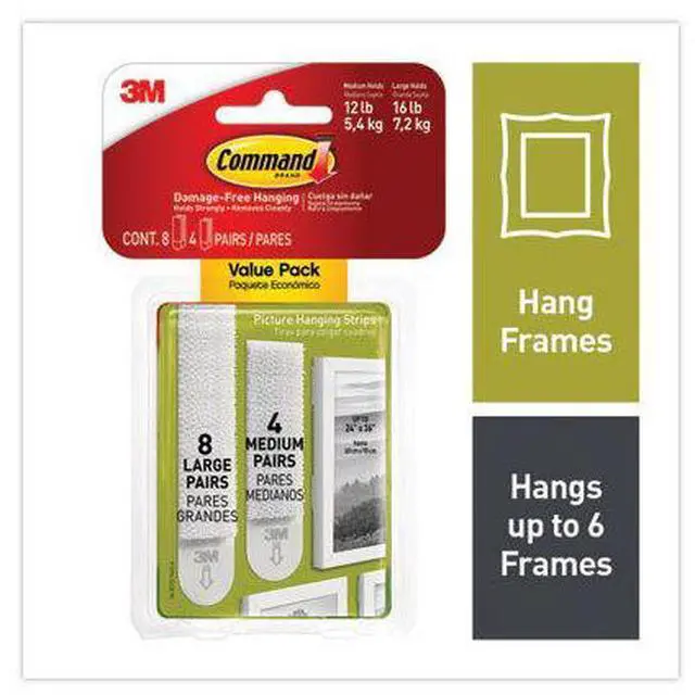 Alt view image 10 of 16 - 3M Cmnd Asst Pic Hang Strip 17209-ES