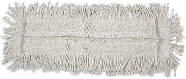 Alt view image 6 of 7 - Boardwalk BWK1624 Disposable Dust Mop Head, Cotton/Synthetic, 24W X 5D, White
