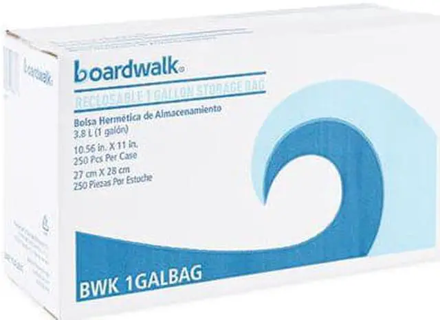 Alt view image 7 of 12 - Boardwalk Reclosable Food Storage Bags 1 Gal Clear LDPE 10.56 x 11 250/Box