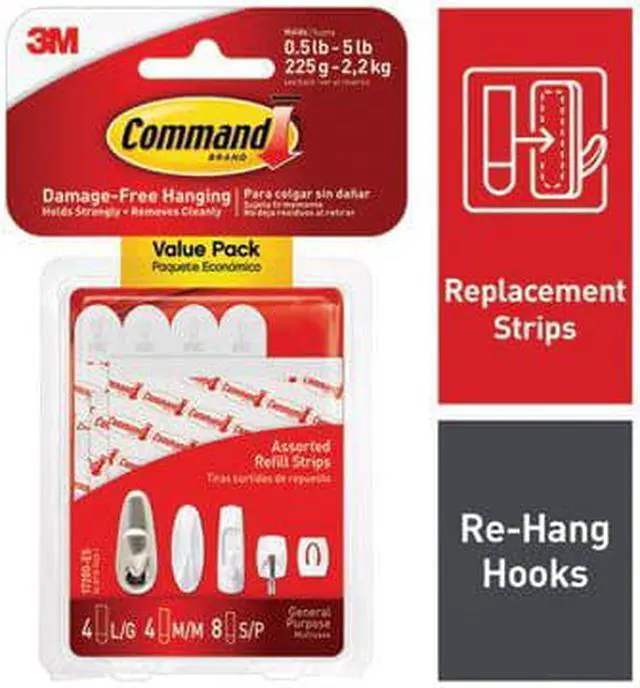 Alt view image 4 of 8 - 3M Command Wht Refill Strip 17200ES Unit: EACH - OEM