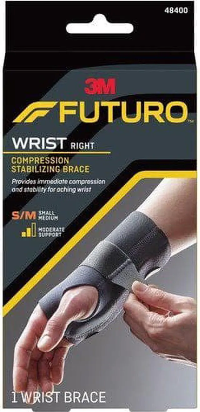 Alt view image 7 of 8 - Energizing Wrist Support, Small/Medium, Fits Right Wrists 5 1/2 - 6 3/4, Black