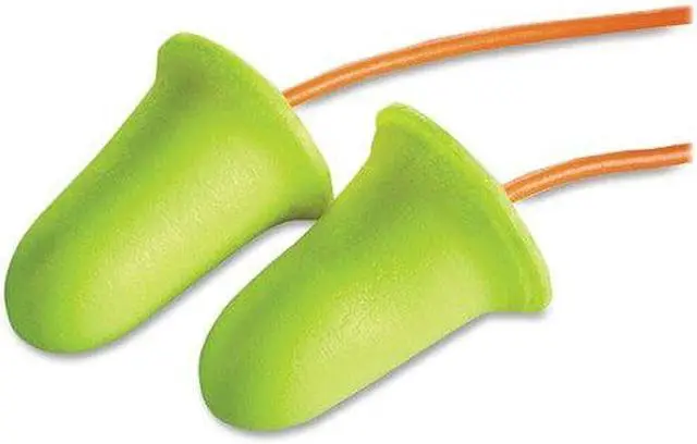 Alt view image 7 of 7 - E-A-R soft FX Corded Earplugs - Disposable, Corded - Noise Protection - Foam, Polyurethane, Vinyl Cord - Yellow - 200 / Box