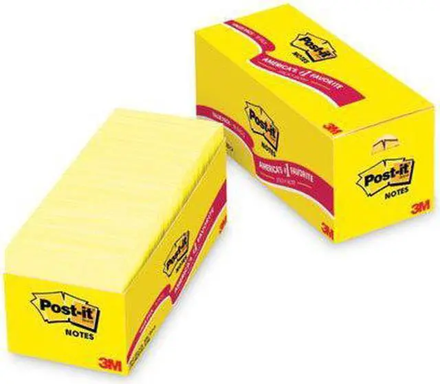 Alt view image 16 of 20 - 3M 65418CP Cabinet Pack  3 x 3  Canary Yellow  18 90-Sheet Pads Pack