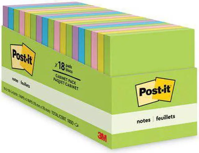 Alt view image 13 of 20 - Post-It Notes Note,3x3,18pad Cab,Brites 65418BRCP
